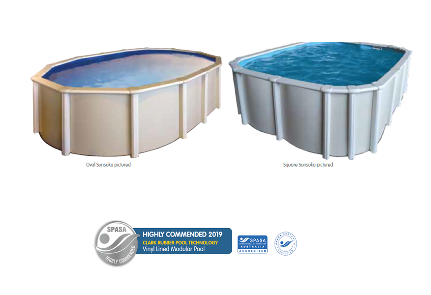 Orca Oval Space Saver Pool - 2.85m Width