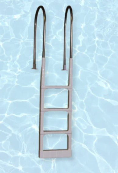 In-deck pool ladder